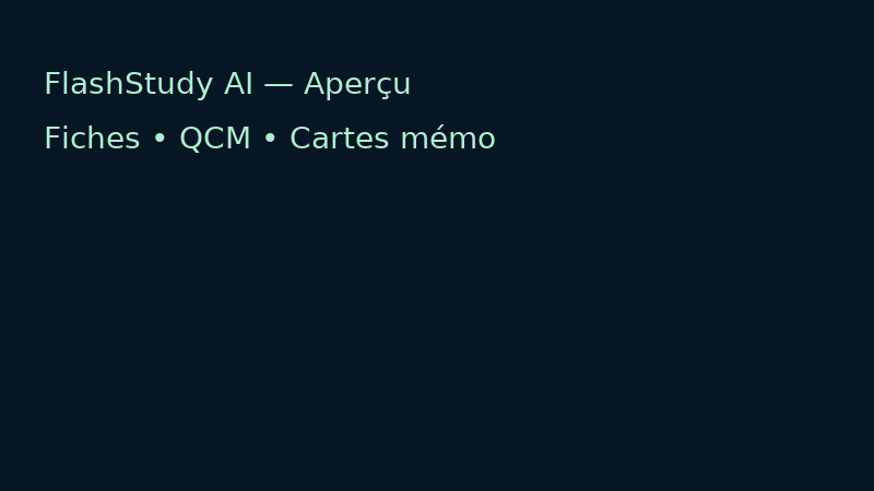 Aperçu FlashStudy AI